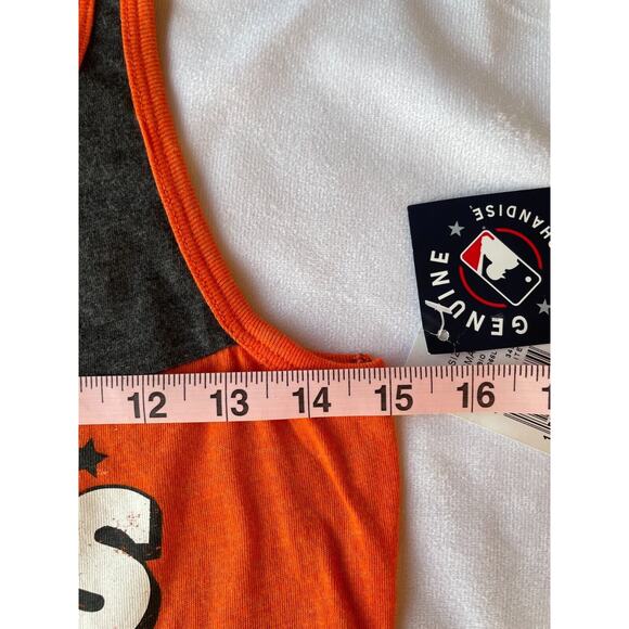 SF Giants Campus Lifestyle Tank Top Women’s XS Gray Orange MLB Baseball NWT - Picture 6 of 7